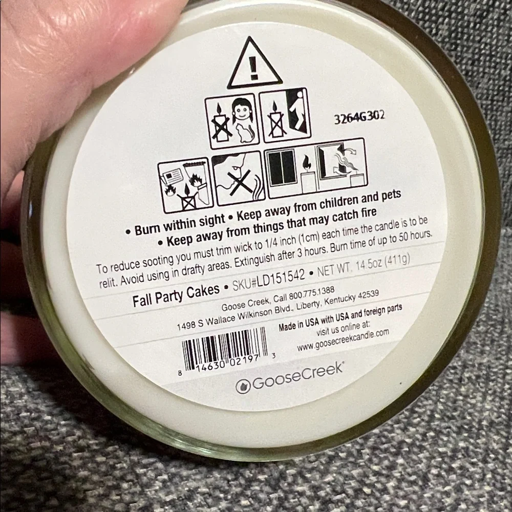 NWT Goose Creek Fall Party Cakes Little Debbie 3-Wick Candle